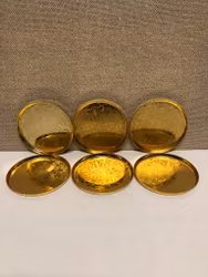 COASTER, metal, Scandia Gold.