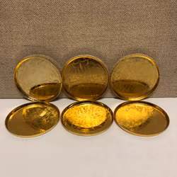 COASTER, metal, Scandia Gold.
