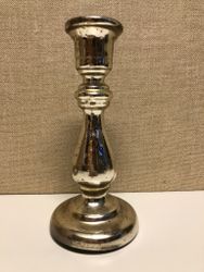 LJUSSTAKE, glas, "Fattigmanssilver" 1800-tal.