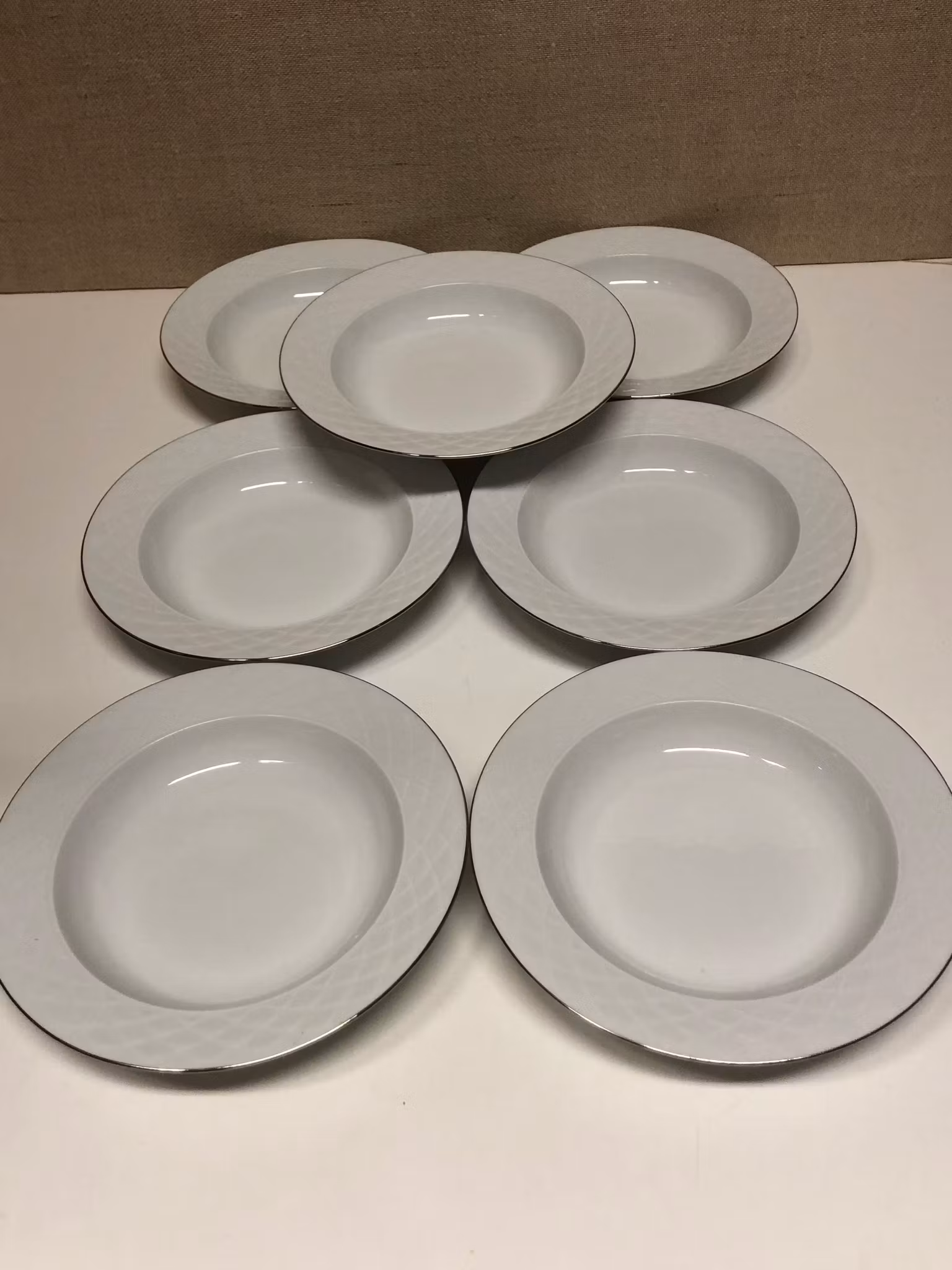 DJUPTALLRIKAR, 7 st, porslin, "Stockholm" IKEA, Quality.