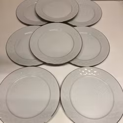 MATTALLRIKAR, 8 st. porslin, "Stockholm" IKEA, Quality.