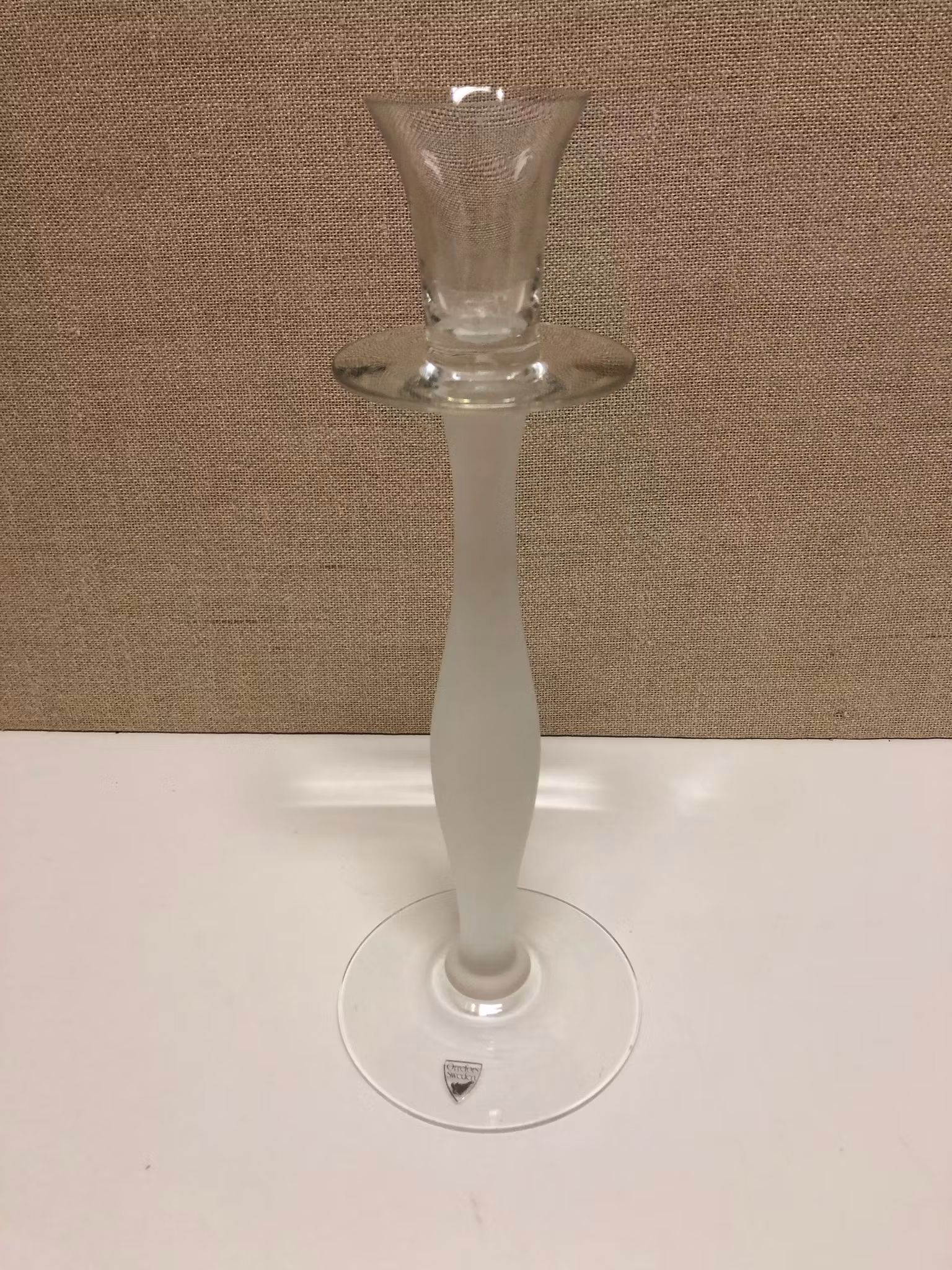 LJUSSTAKE, glas, "Celeste" Anne Nilsson, Orrefors.