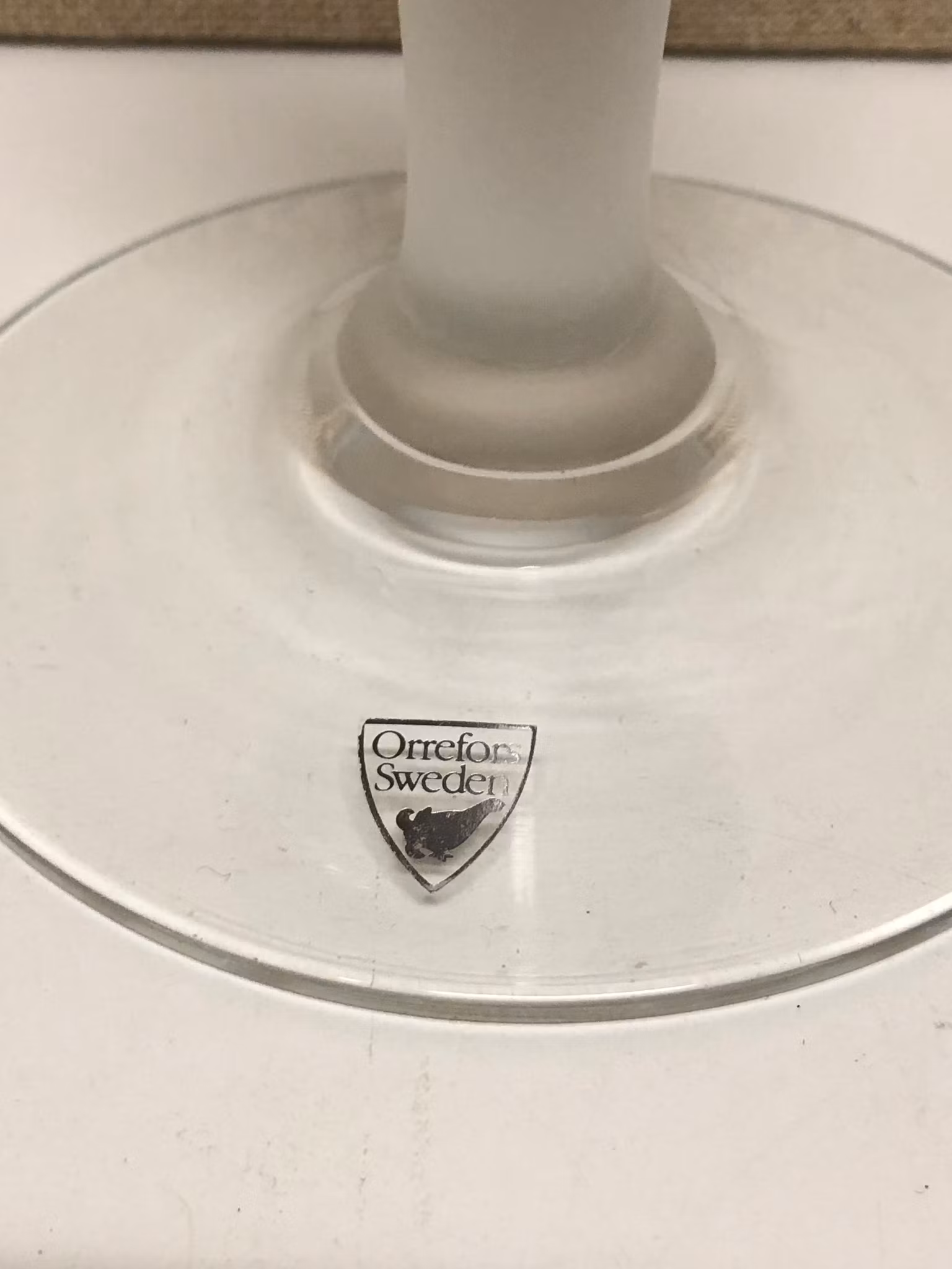 LJUSSTAKE, glas, "Celeste" Anne Nilsson, Orrefors.