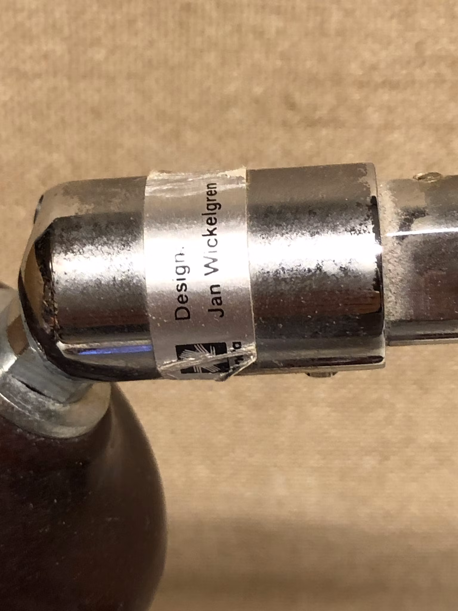 BORDSLAMPA, metall, Jan Wickelgren, Aneta, 1970/80-tal.