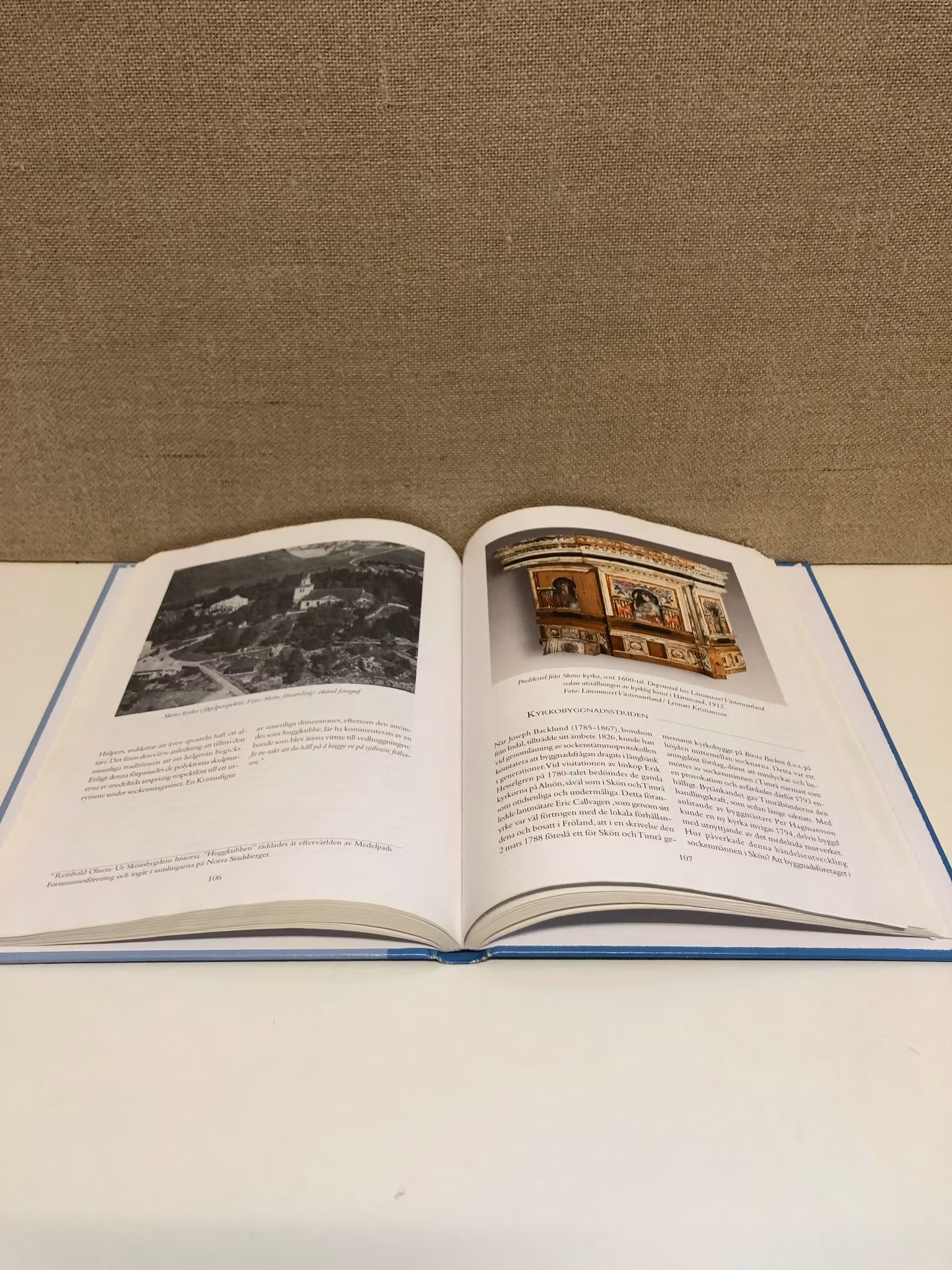 BOOK, Church and Village, Skön Church's 150th anniversary.