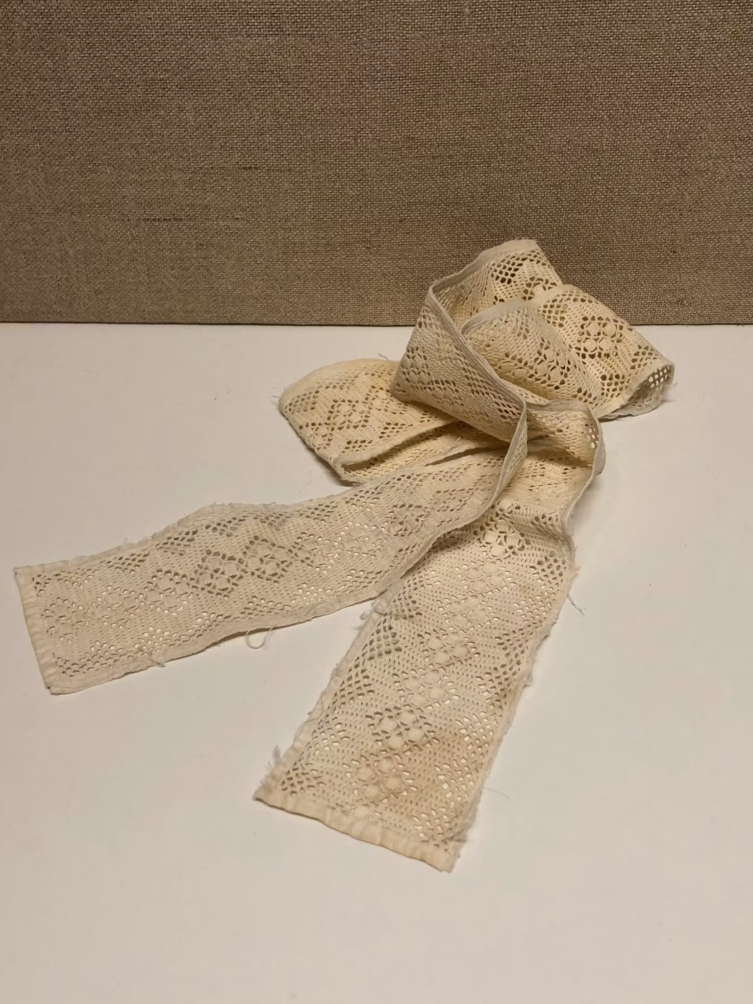 SPETS, knypplad/virkad, 1900-tal.