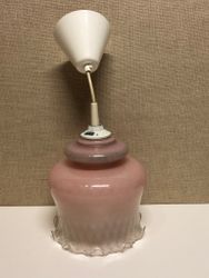 TAKLAMPA, glas, 1900-talets andra hälft.