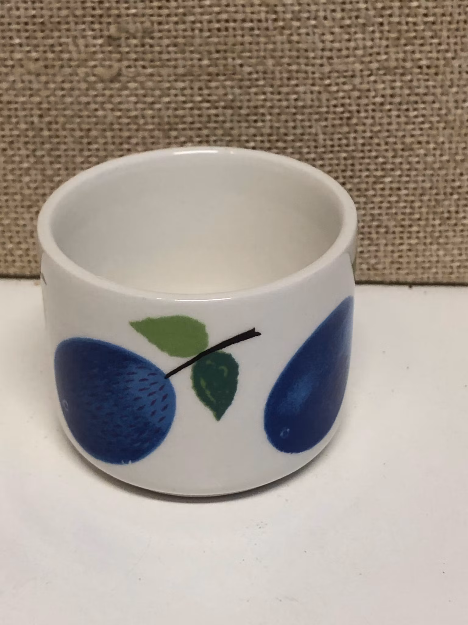 ÄGGKOPP, flintgods  "Prunus" Stig Lindberg, Gustavsberg.