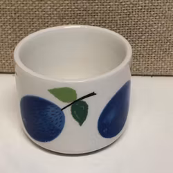 ÄGGKOPP, flintgods  "Prunus" Stig Lindberg, Gustavsberg.