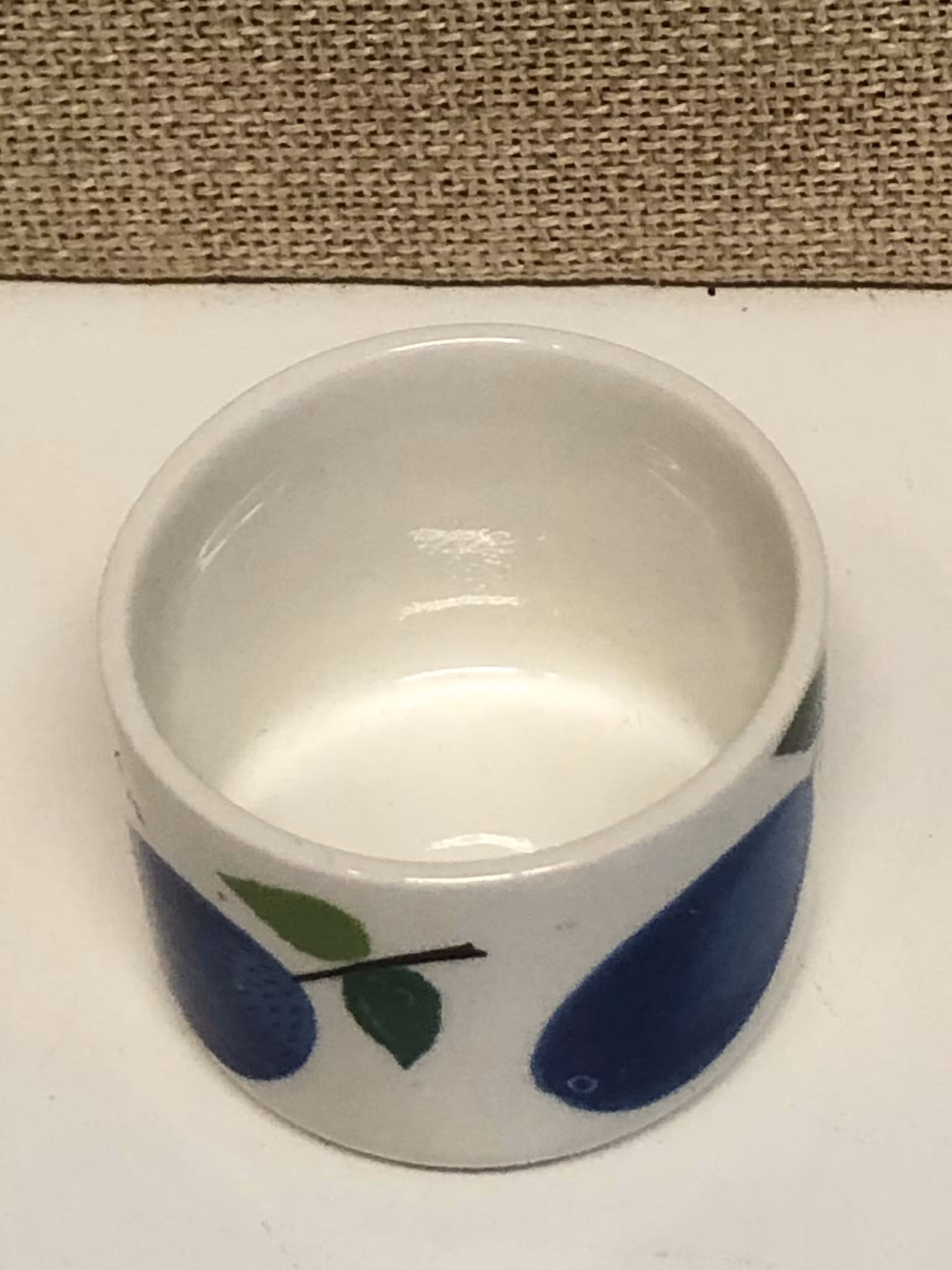 ÄGGKOPP, flintgods  "Prunus" Stig Lindberg, Gustavsberg.