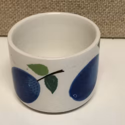 ÄGGKOPP, flintgods  "Prunus" Stig Lindberg, Gustavsberg.