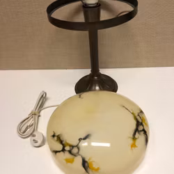 STRINBERGSLAMPA, metall/glas, 1900-talets andra hälft.