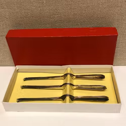CRAB FORKS 6 pcs, EPNS, AI, Sheffield, England.