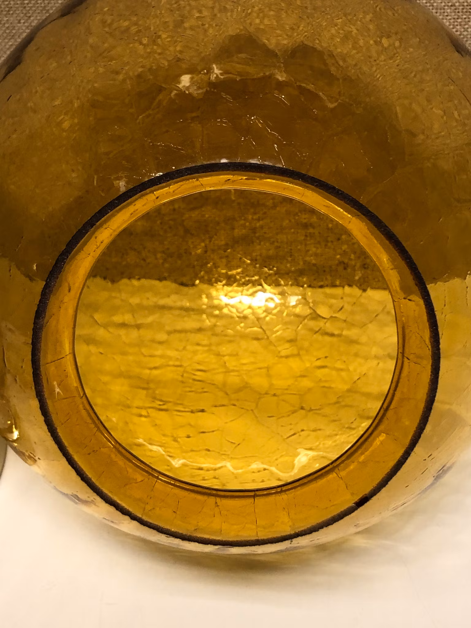 BORDSLAMPA, glas, metall, Fåglavik, 1960/70-tal.
