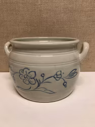 KRUKA, stengods, blå/vit, 1900-talets första hälft.