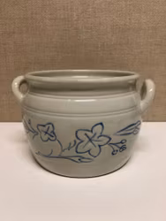 KRUKA, stengods, blå/vit, 1900-talets första hälft.