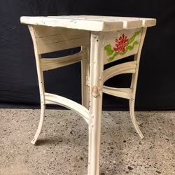 TRÄDGÅRDSPALL, metall/trä, 1900-tal.