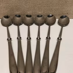 DRINKING SPOONS 6 pcs. stainless, Ikea, Japan.