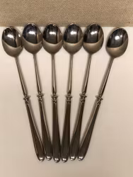 DRINKING SPOONS 6 pcs. stainless, Ikea, Japan.
