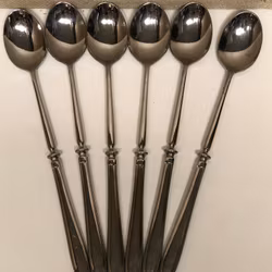 DRINKING SPOONS 6 pcs. stainless, Ikea, Japan.