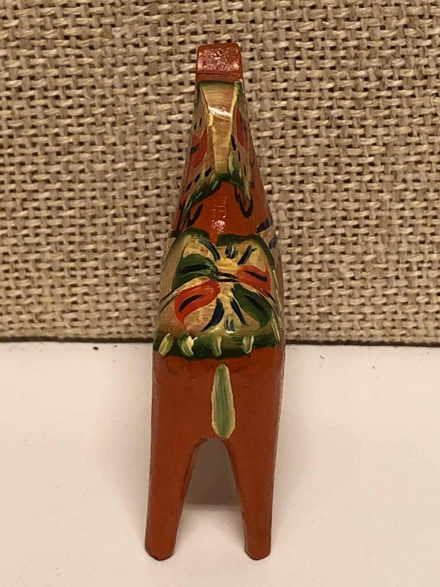 DALAHÄST, bemålat trä, miniatyr, 1940/50-tal.