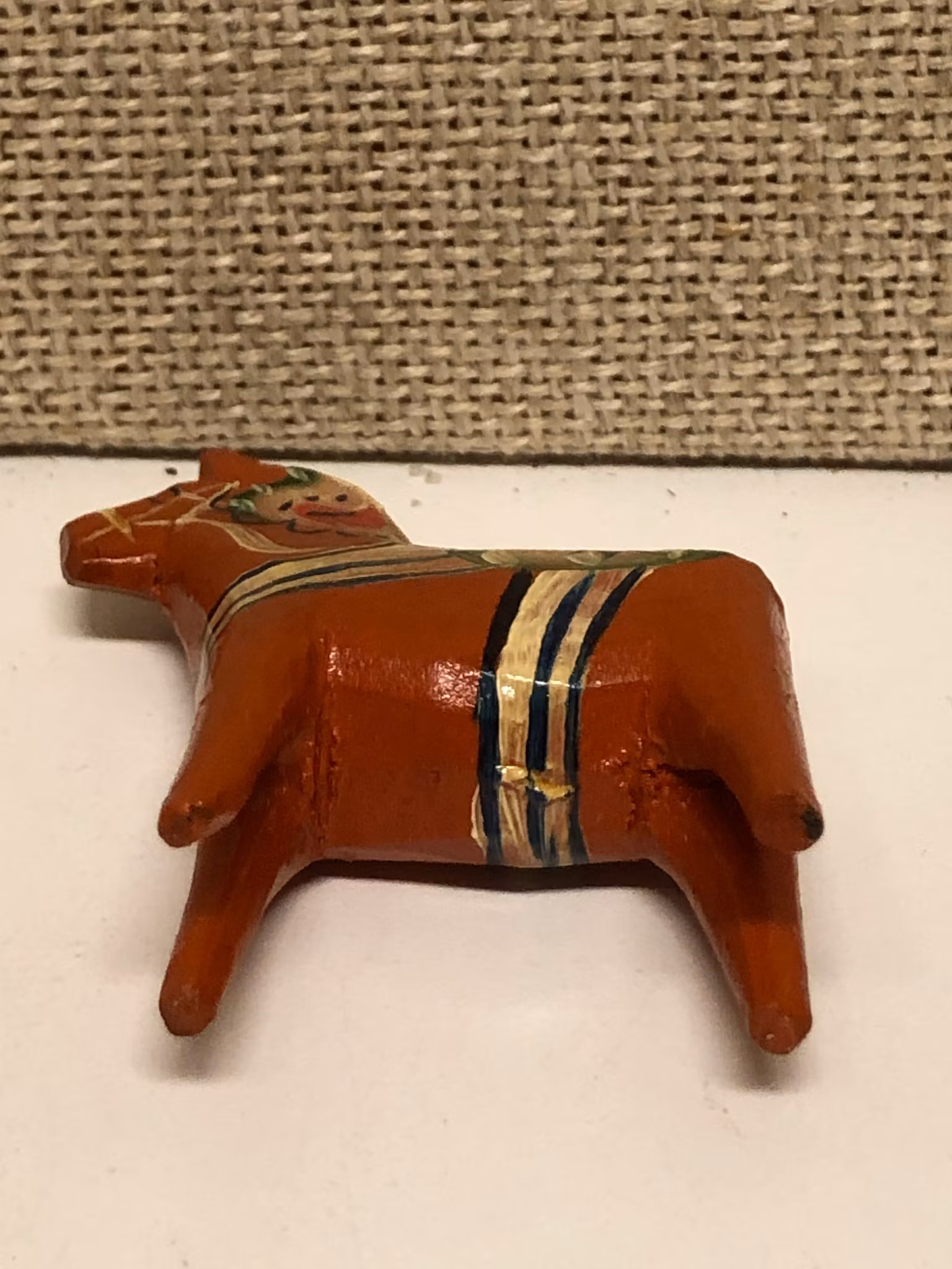DALAHÄST, bemålat trä, miniatyr, 1940/50-tal.