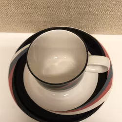 COFFEE CUP, porcelain, 1980s.