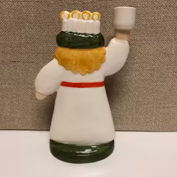 LUCIA/CANDLEHOLDER, porcelain, Lisa Larsson, Goebel, West Germany.