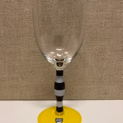 VINGLAS, "Polka" Anne Nilsson, Orrefors, 1900-talets andra hälft.