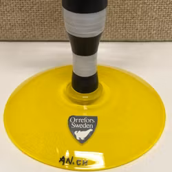 VINGLAS, "Polka" Anne Nilsson, Orrefors, 1900-talets andra hälft.