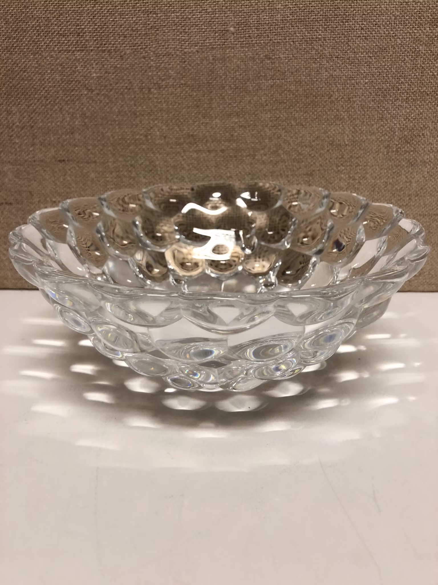 SKÅL, glas, "Hallon" Anne Nilsson, Orrefors, 1900-talets slut.