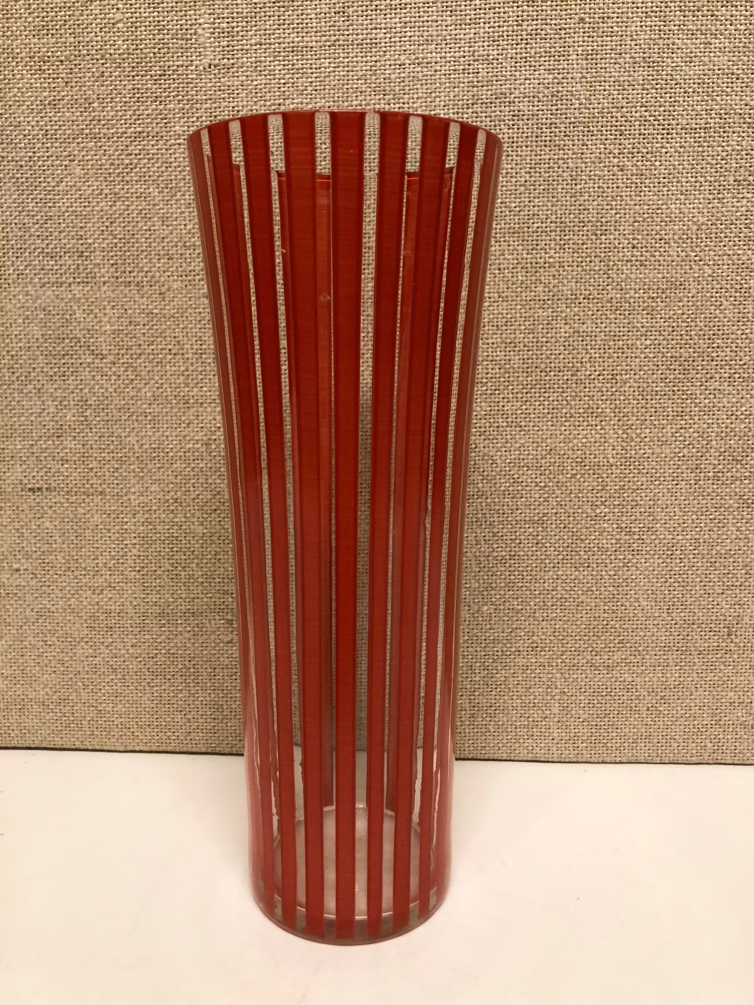 GLAS, Rött "Strikt" Bengt Orup, Johannesfors, 1950-tal.