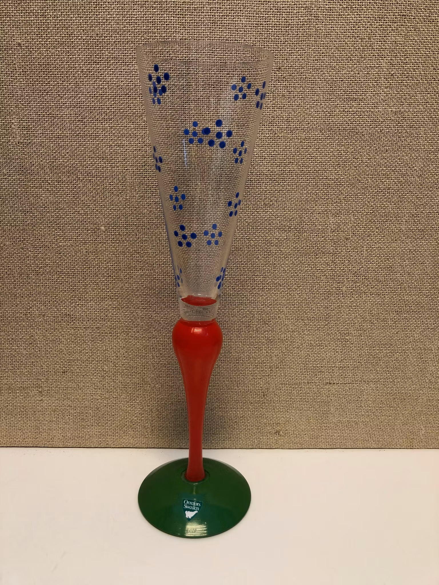 CHAMPANGEGLAS, "Clown" Anne Nilsson, Orrefors.