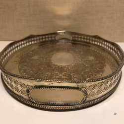 BRICKA, silver på koppar, 1900-talets andra hälft.