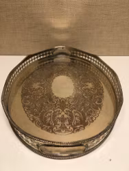 BRICKA, silver på koppar, 1900-talets andra hälft.