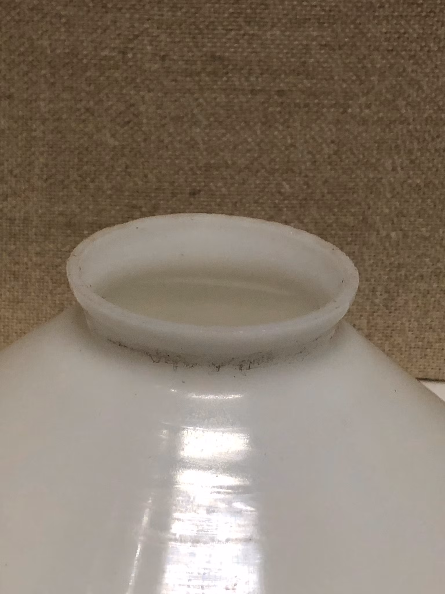 KUPA, skomakarlampa, glas, 1900-talets början.