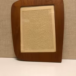 PHOTO FRAME, teak, glass, 1950s/60s.