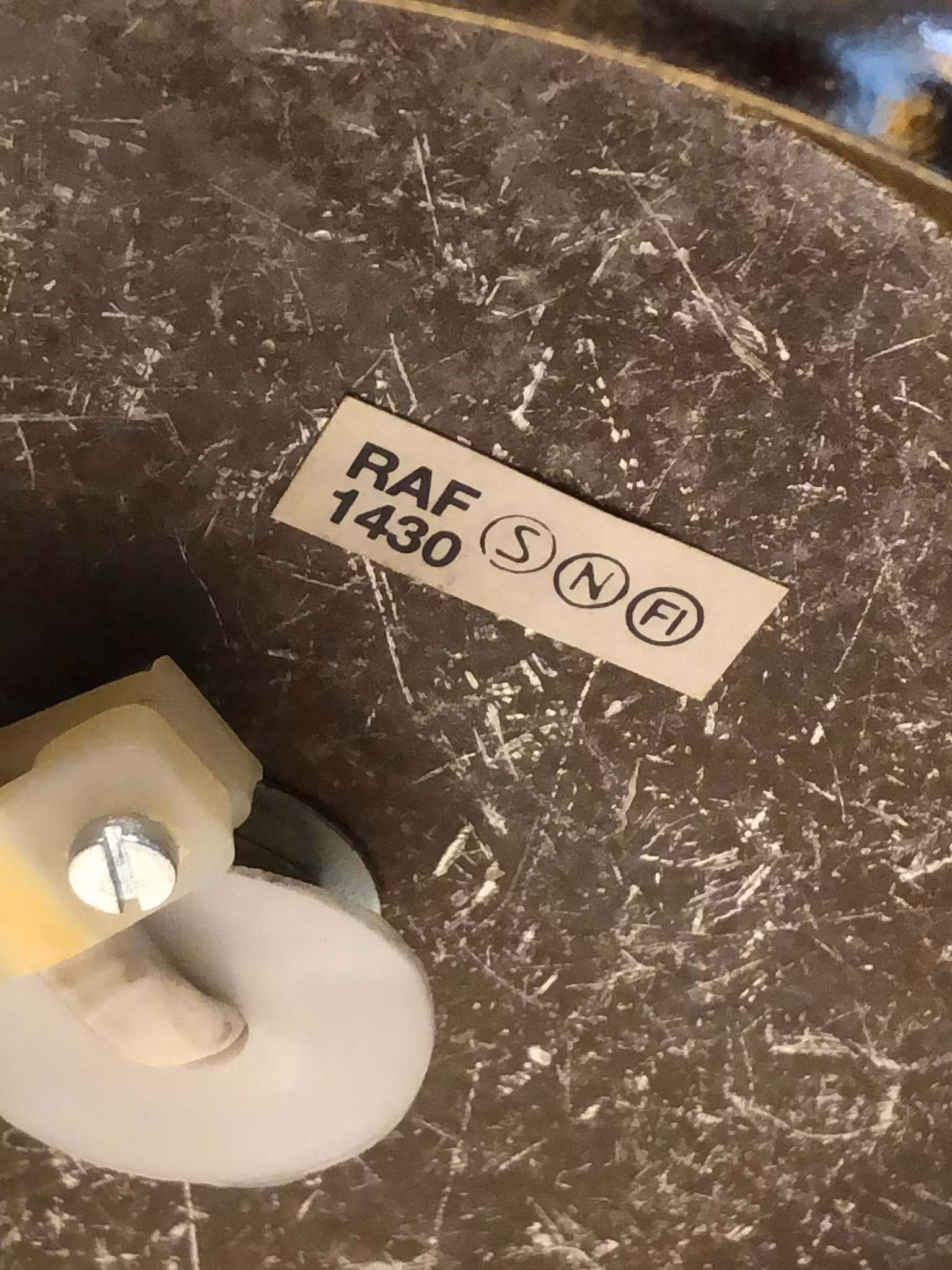 BORDSLAMPA, mässing/glas, Rejmyre armaturfabrik, 1980-tal.