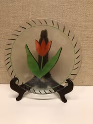 ASSIETT, glas, "Tulipa" Ulrika Hydman Vallien.