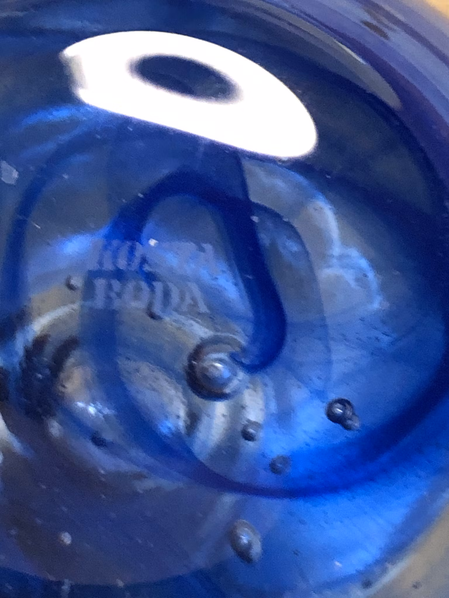 LJUSLYKTA, glas, "Blue Moon" Anna Ehrner, Kosta Boda.
