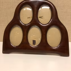 PHOTO FRAME, wood/glass, early 20th century.