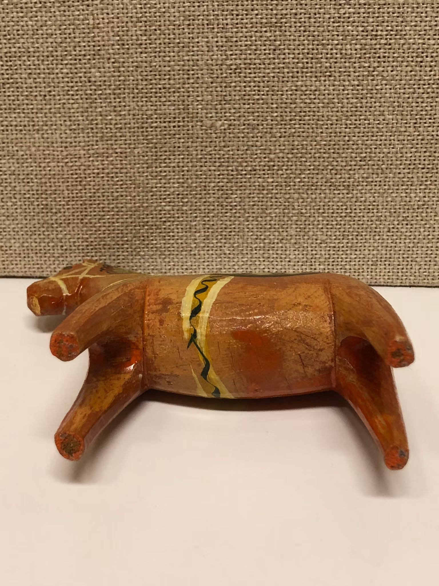 DALAHÄST/LJUSSTAKE, trä, 1900-talets andra hälft.