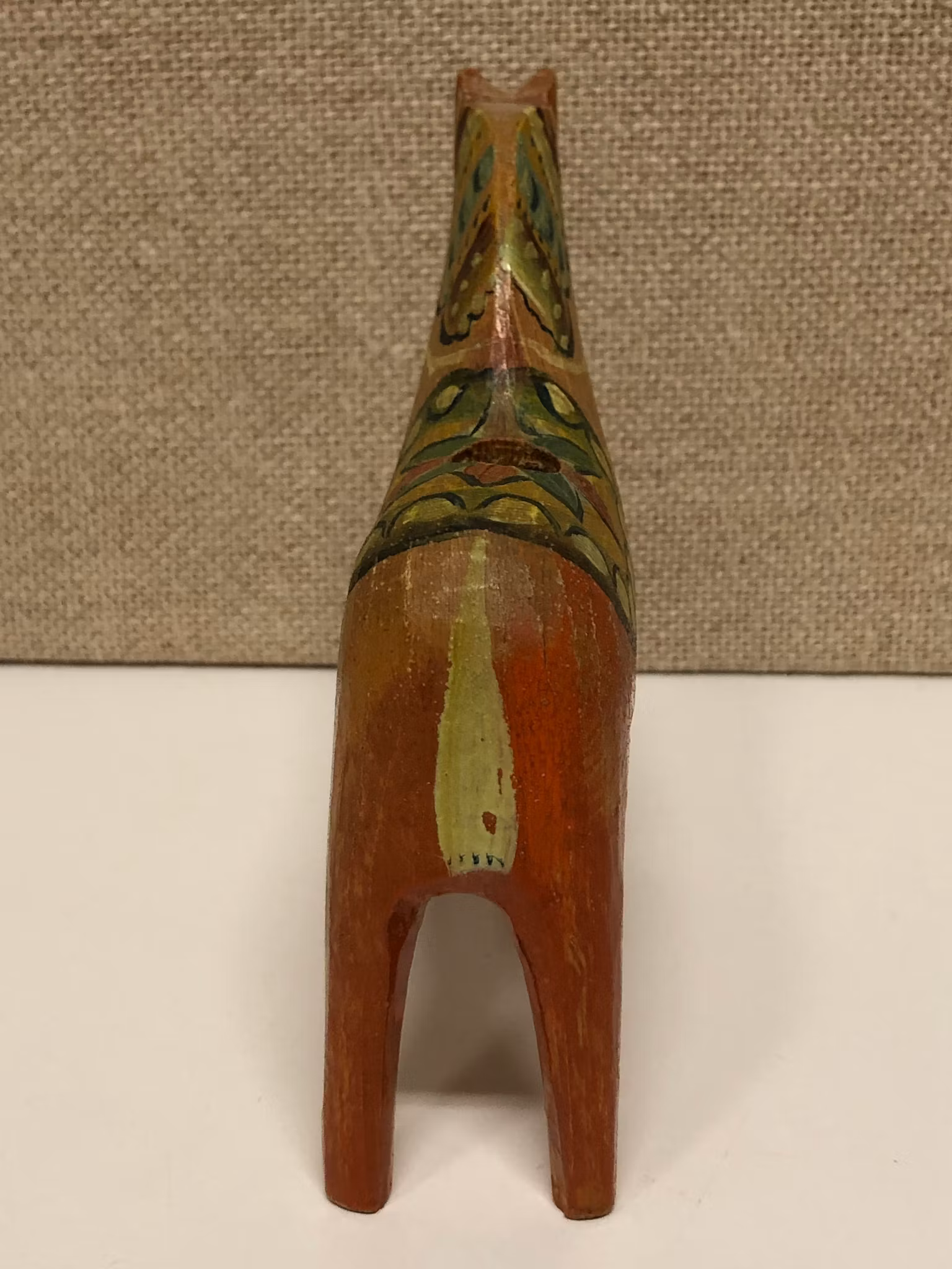 DALAHÄST/LJUSSTAKE, trä, 1900-talets andra hälft.