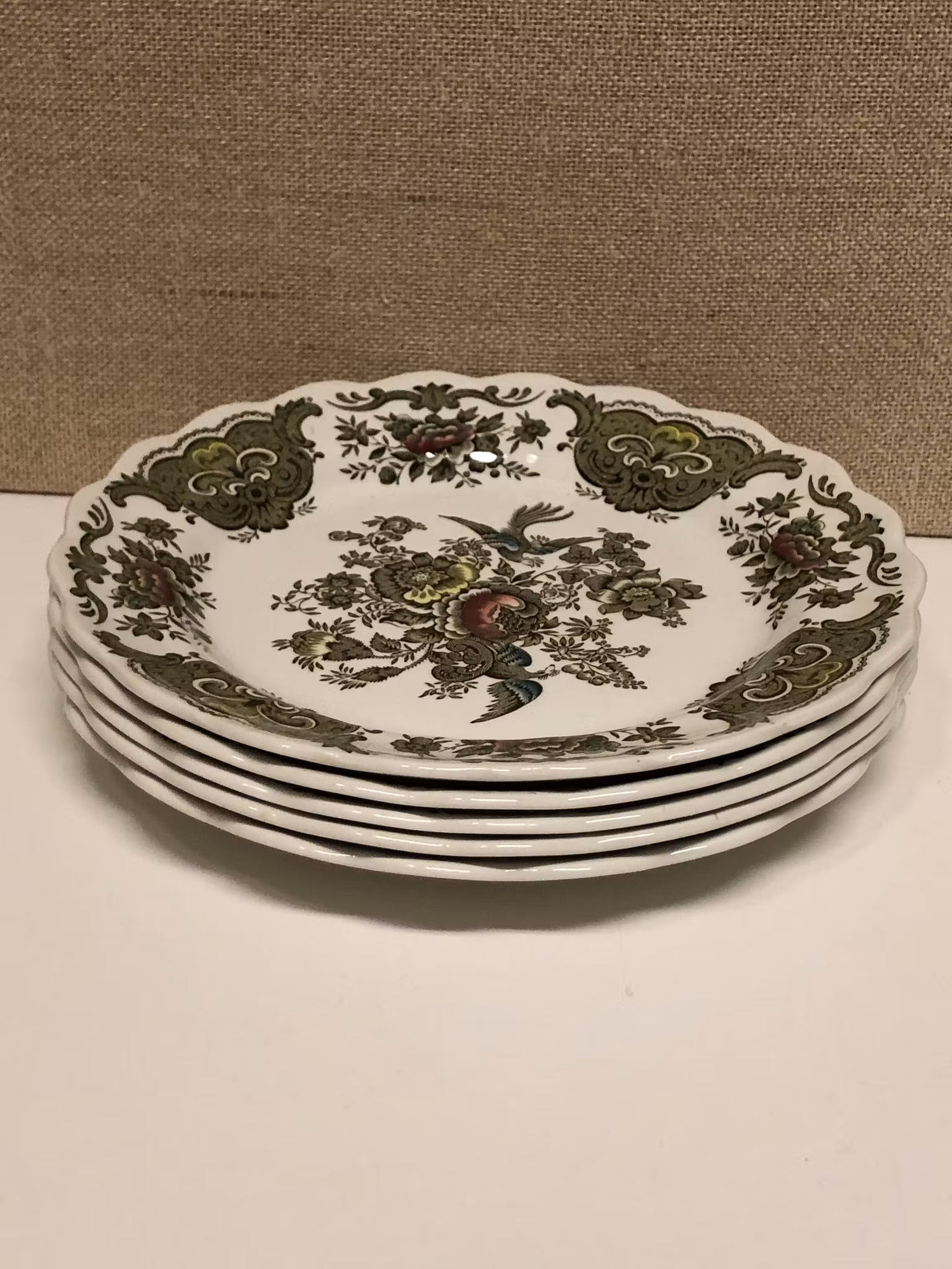 FÖRRÄTTSTALLRIKAR 5 st. porslin, "Windsor", Ridgway of Staffordshire, England.