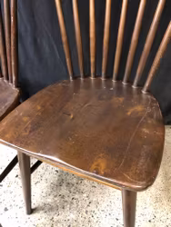 PINNSTOL, mörkbetsat trä, "Florida" nr. 55, Wigells, 1950/60-tal.