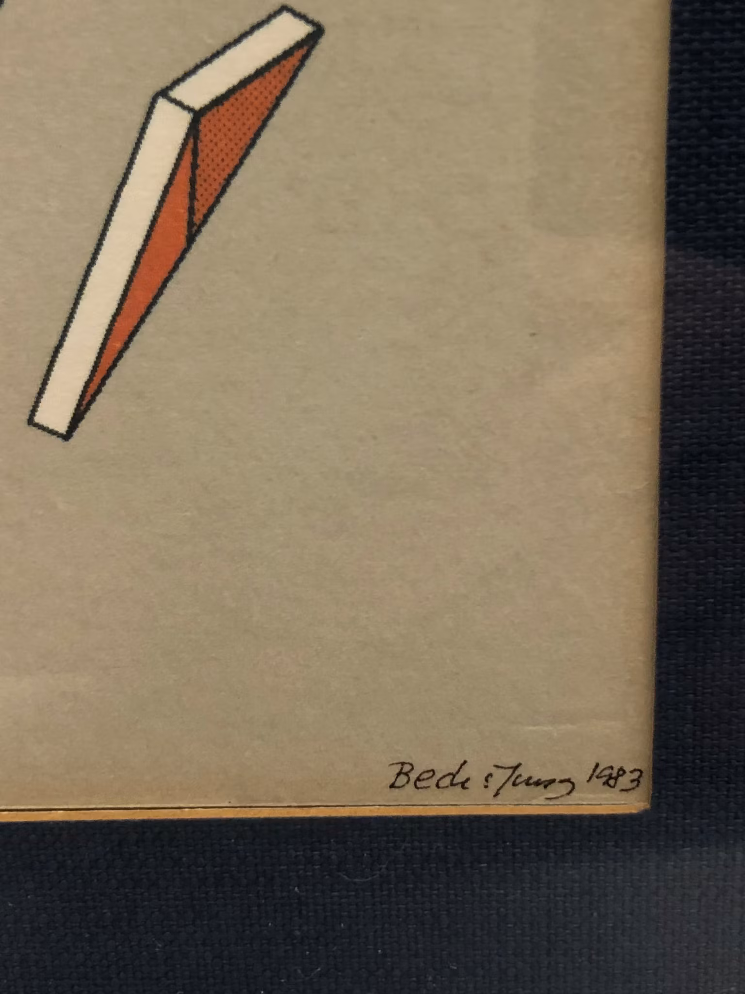 BECK & JUNG, litografi, "Computer ink plot", signerad, daterad 1983 samt numrerad 9/225