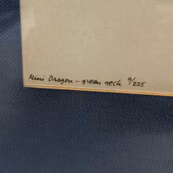 BECK & JUNG, litografi, "Computer ink plot", signerad, daterad 1983 samt numrerad 9/225