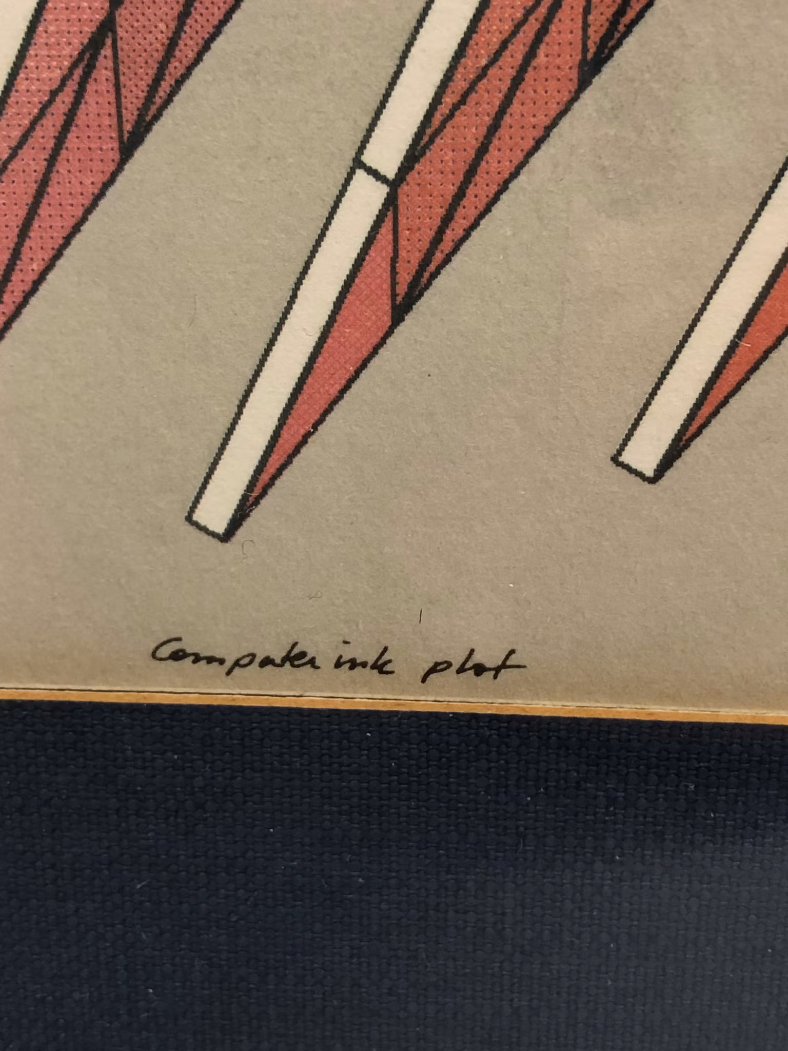 BECK & JUNG, litografi, "Computer ink plot", signerad, daterad 1983 samt numrerad 9/225