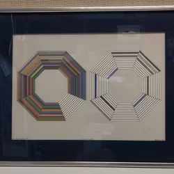 BECK & JUNG, litografi, "Computer ink plot", signerad, daterad 1983 samt numrerad 114/150