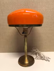 STRINBERGS LAMP, brass/glass, first half of the 20th century.